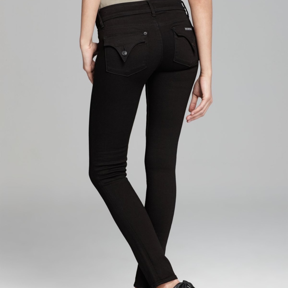 Hudson Collin Flap Skinny Jean Black